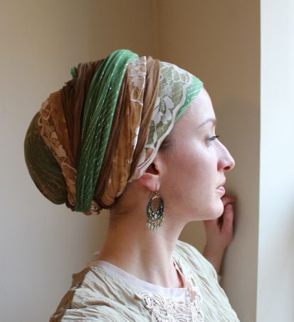 wrapunzel andrea grinberg layers lace tichel Hair Covering, Hair Wrap Scarf, Hair Scarf Styles, Jewish Women, Head Scarf Styles, Head Wrap Scarf, Turban Style, Hair Cover, Hair Wraps