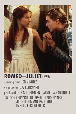 Romeo And Juliet Movie Poster, Romeo And Juliet Movie, Movie Poster Polaroid, Romeo And Juliet Poster, Harold Perrineau, Romeo Miller, Romeo Juliet 1996, Brian Dennehy, Juliet Movie