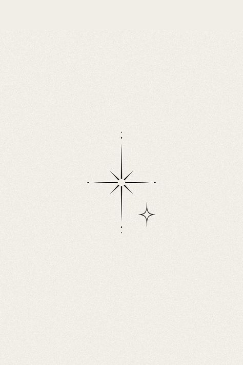 Minimal Tattoo Star, Ornamental Star Tattoo, North Star Tattoos, Star Tattoo Meaning, Libra Tattoo, Birthday Tattoo, Pyrography Patterns, Small Pretty Tattoos, Petite Tattoos