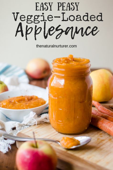 Deliciously kid-approved, full of warm fall flavors and easy, healthy homemade Applesauce is free of added sugar and Whole30 compliant!. #whole30recipes #whole30familyrecipes #easywhole30recipes #whole30breakfastrecipes #healthykids #healthysnacks Veggie Applesauce, Easy Homemade Applesauce, Natural Nurturer, Vegetable Recipes For Kids, Bear Recipes, Delicious Veggies, Homemade Applesauce, Easy Veggie, Hidden Veggies