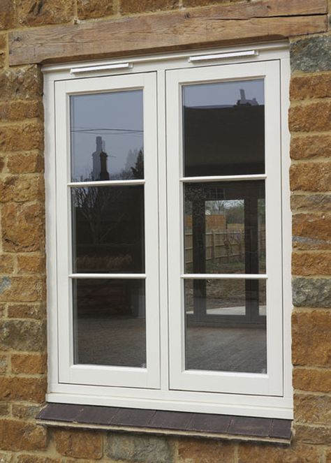 Casement Windows | Just Roof Lanterns Tall Casement Windows, Wood Casement Windows, French Casement Windows, Roof Lanterns, Orangery Extension, Shaped House, Window Doors, Single Storey Extension, L Shaped House