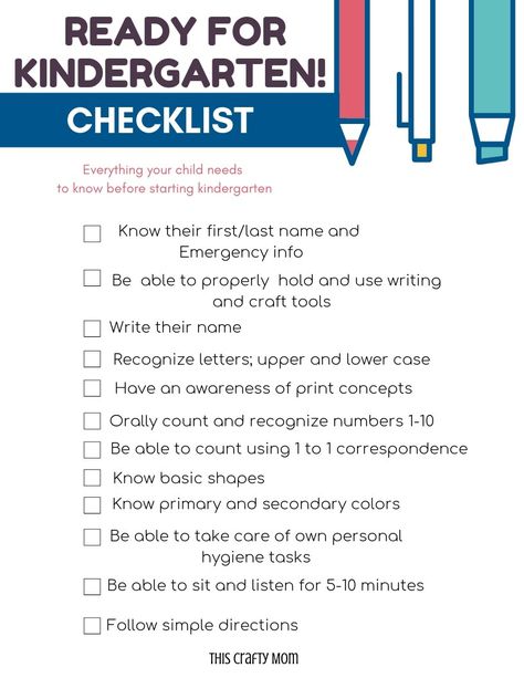 Is your child headed to big-kid school next year? Are you wanting to know what your child should know before starting kindergarten? Check out this post with tips on preparing for kindergarten. What To Know For Kindergarten, What To Know Before Kindergarten, Preparing For Kindergarten, Kindergarten Checklist, Preschool Checklist, Kindergarten Registration, Kindergarten Readiness Checklist, Preschool Skills, Ready For Kindergarten