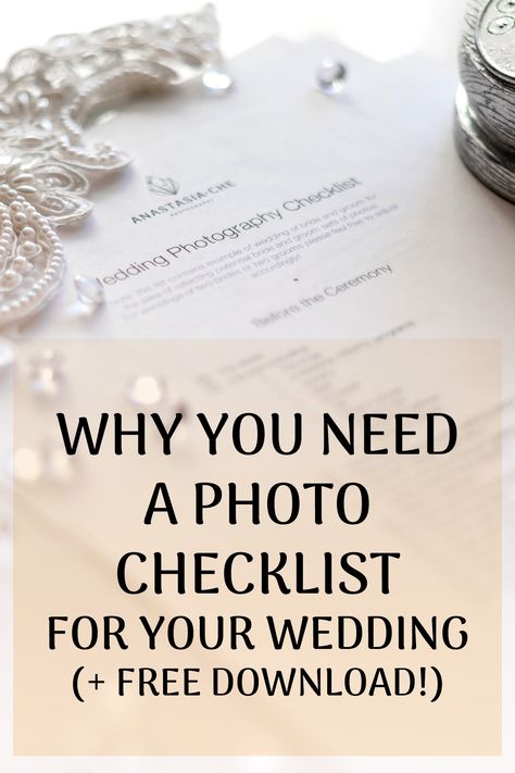 How to make sure you will get wedding photos you want, plus free printable download! #weddingtips #weddingprep #tipsandtricks #weddingideas Wedding Photo Checklist, Wedding Photo List, Photo Checklist, Wedding Fotos, Wedding Photography Checklist, Stunning Wedding Photos, Wedding Etiquette, Wedding Photography Tips, Planning Checklist