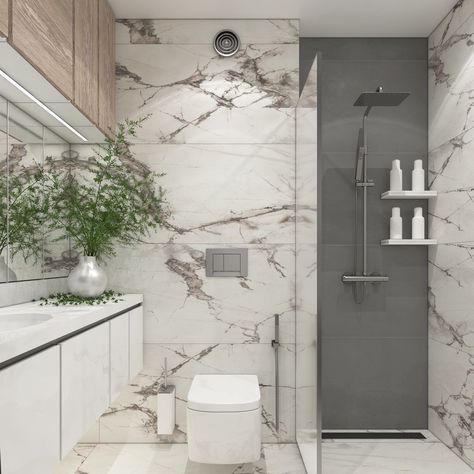 This white and grey bathroom look is so modern and beautiful! Grey and white is definitely one of our favorite tile combinations! . . . . #njtilestore #tileaddiction #dreambathroom #powderroom #restroom #bathroom #reno #bathrooms #whitetiles #bathroomtile #bathroomremodel #houzz #shower #showefloor #inspiremehomedecor #bathroomreno #homeinspiration #decorinspo Media Source: https://www.instagram.com/p/CaFQUVBN2ik/ Grey Tile Combinations Bathroom, Tile Combinations Bathroom, White And Grey Bathroom, Washroom Designs, Tile Combinations, Washroom Design, Grey Bathroom, Grey Tiles, Inspire Me Home Decor