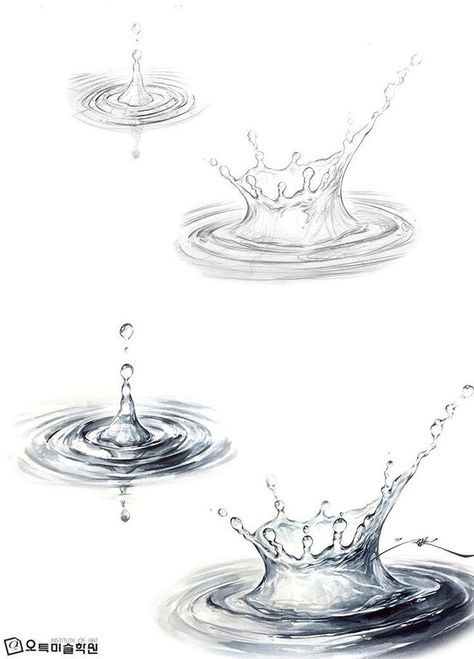 How To Draw Water Pencil, Water Drawing Simple, Water Drawing Reference, Water Sketches, Water Sketch, Draw Water, Water Drawing, Water Art, Pencil Art Drawings