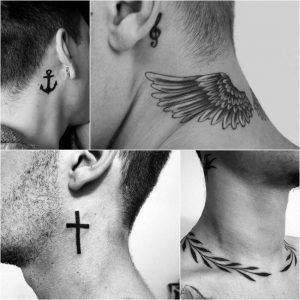 Best Neck Tattoo Ideas for Men #necktattooideas #necktattoos #necktattoosformen Neck Tattoo Ideas For Men, Fernweh Tattoo, Simple Neck Tattoos, Hals Tattoo Mann, Tattoo Bras Homme, Neck Tattoo Ideas, Realistisches Tattoo, Best Neck Tattoos, Small Neck Tattoos