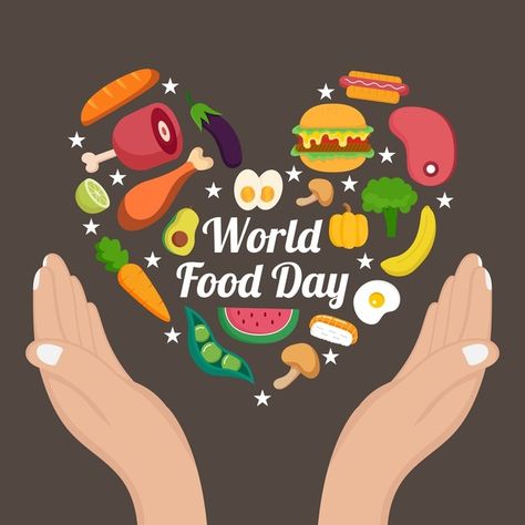 World Food Day, Monthly Activities, Nutrition Activities, Food Day, Nutrition Month, Creating A Bullet Journal, About World, World Food, Art Of Love