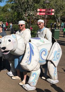 Happy Polar Bear Puppet Merry Menagerie Walt Disney World Animal Kingdom Merry Menagerie, Bear Puppet, Disney World Animal Kingdom, Production Ideas, Baby Polar Bear, Discovery Island, Winter Carnival, Disney World Christmas, Baby Polar Bears