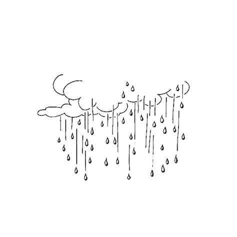 Tattoo Rain, Rain Cloud Tattoos, Rain Tattoo, Rain Wallpaper, Rain Aesthetic, Seni Vintage, Cloud Tattoo, Rain Rain, Poke Tattoo