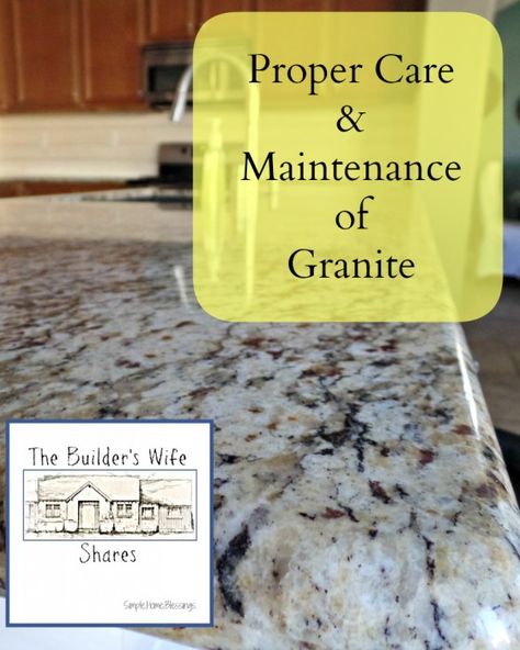 Cleaning and resealing granite - the simple process to take care of your kitchen countertops. Homemade Toilet Cleaner, Clean Baking Pans, Cleaning Painted Walls, Deep Cleaning Tips, Daily Cleaning, Clean Dishwasher, Granite Counters, Simple Life Hacks, Kitchen Remodeling