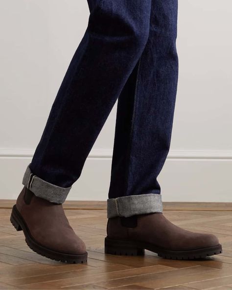 Common Projects Chelsea Boots, Brown Suede Chelsea Boots, Luxury Boots, Selvedge Denim Jeans, Leather Hiking Boots, Brogue Boots, Suede Chelsea Boots, Leather Brogues, Chelsea Boots Men