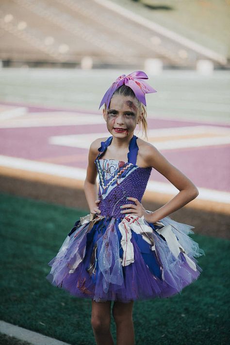 Cheerleader Costume For Kids, Zombie Cheerleader Costume Woman, Creepy Cheerleader Costume, Cheerleader Costume Halloween, Girls Zombie Cheerleader Costume, Zombie Cheerleader Halloween, Disfraz Diy, Zombie Cheerleader, Cheerleader Costume