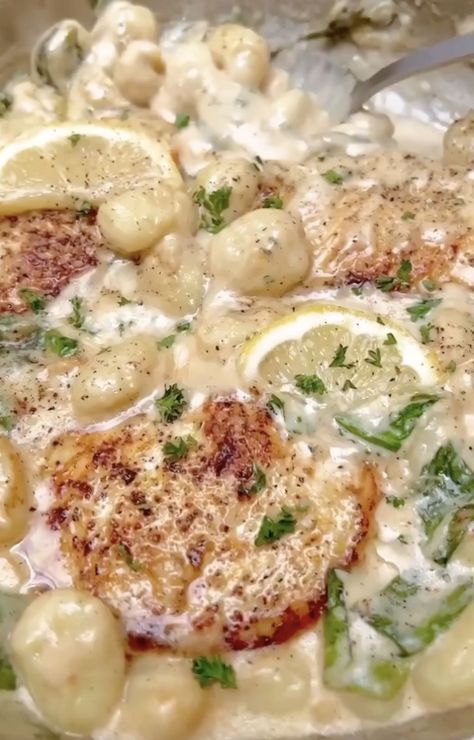 Lemon Garlic Chicken Gnocchi by sara.haven | Quick & Easy Recipe | The Feedfeed Garlic Chicken Gnocchi, Creamy Lemon Garlic Chicken, Sara Haven, Chicken Gnocchi, Full Recipes, Lemon Garlic Chicken, Food Content, Gnocchi Recipes, Easy Casserole Recipes