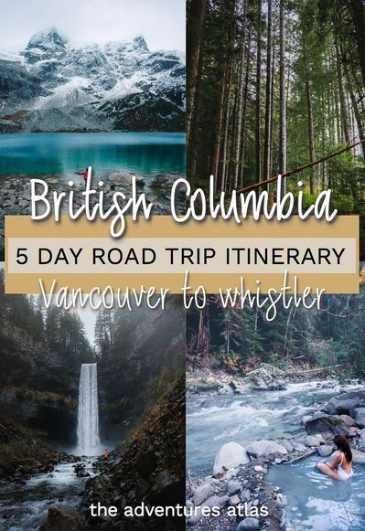 Road trip Vancouver to Whistler in British Columbia using this 5-day travel itinerary, featuring the best hiking spots, hot springs, and waterfalls. #britishcolumbiaroadtrip #britishcolumbiatravel #vancouvercanada #vancouvertowhistlerroadtrip #hikesnearvancouver 5 Days In British Columbia, British Columbia National Parks, British Colombia Travel, Camping In British Columbia, British Columbia Camping, Sechelt British Columbia, Travel British Columbia, British Columbia Summer, Vancouver Island Road Trip