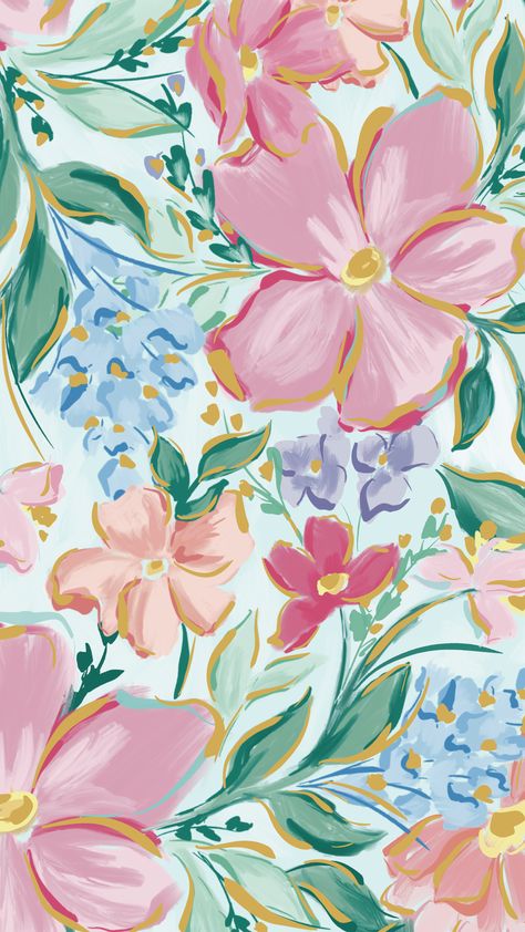 Free Phone Backgrounds – Simplified® by Emily Ley Hello Wallpaper, Cute Summer Wallpapers, Floral Wallpaper Iphone, Wallpaper Flower, Plakat Design, Spring Wallpaper, Iphone Wallpaper Photos, Phone Wallpaper Patterns, Flower Background Wallpaper