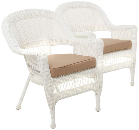 PRICES MAY VARY. All Weather Resin Wicker Steel Frame for Extra Durability Hose Off and Wipe Clean Country of Origin is China White Wicker Patio Furniture, White Wicker Chair, Wicker Patio Furniture, White Wicker, Wicker Chair, New Season, Steel Frame, Patio Furniture, Patio