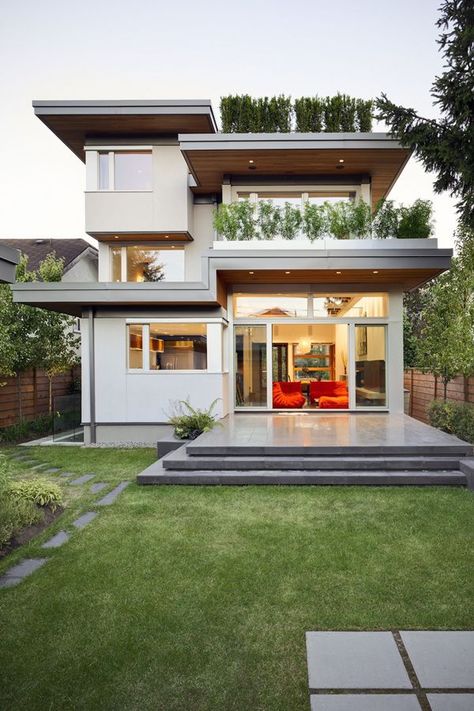 Simple beautiful. Kerchum #Residence Residence by Natural Balance Home Builders / Vancouver, British Columbia Pelan Rumah, A Modern House, Natural Balance, Modern Home Design, Vancouver British Columbia, Hus Inspiration, Design Exterior, Cool Ideas, House Goals