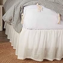 King Bed Skirt, White Bed Skirt, King Bedskirt, Soft White Color, College Necessities, Rustic Bedroom Decor, Family Photo Frames, White Bed, California King Bedding