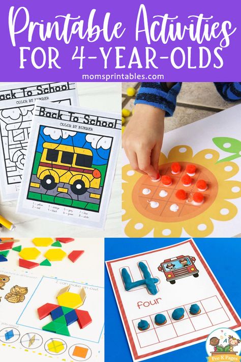 Printable Activities for 4-year-olds Do you need some printable activities for 4-year-olds? I’ve got some great ideas for you here! I love having fun activities for my kids that don’t require too much prep – and the good news is there are plenty of free printable activities for 4-year-olds available online that I’ve […] Activities 4 Yrs Old, Activities For 4 Year Girl, Crafts For 4 Year Boys, Activities For 4 Year Boy, Activity For Kids 3-4 Year, Four Year Old Activities, Activities For 4yrs Old, 4k Activities, Homeschool Preschool Activities