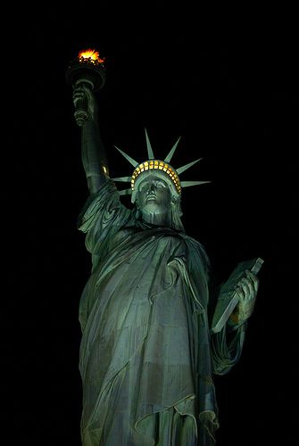 Night Shot Of Lady Liberty 2. | Similar angle to the black a… | Flickr Patriotic Images, New York Night, Empire State Of Mind, I Love America, Night Shot, The Statue Of Liberty, Lady Liberty, City That Never Sleeps, World Trade Center