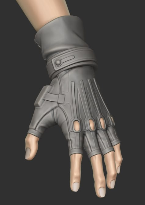 Cyberpunk Gloves, Glove Design, Zbrush Character, Tactical Wear, Tech Gloves, Gloves Design, Cyberpunk Fashion, Tactical Clothing, Marvelous Designer