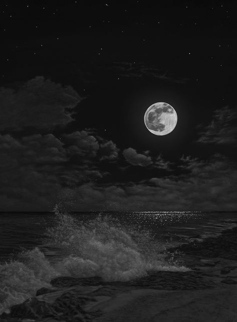 Full Moon over the ocean October Full Moon, Moon Over The Ocean, Moon In Aries, Full Moon In Aries, Male Portrait Poses, Crunchy Leaves, Dark Black Wallpaper, Nature Iphone Wallpaper, Tipping Point