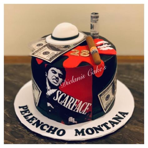 Scarface Cake, Birthday Theme Decoration, Birthday Party Theme Decorations, Birthday Cakes For Men, Cakes For Men, Birthday Theme, Birthday Cakes, Birthday Party Themes, Cute Gifts