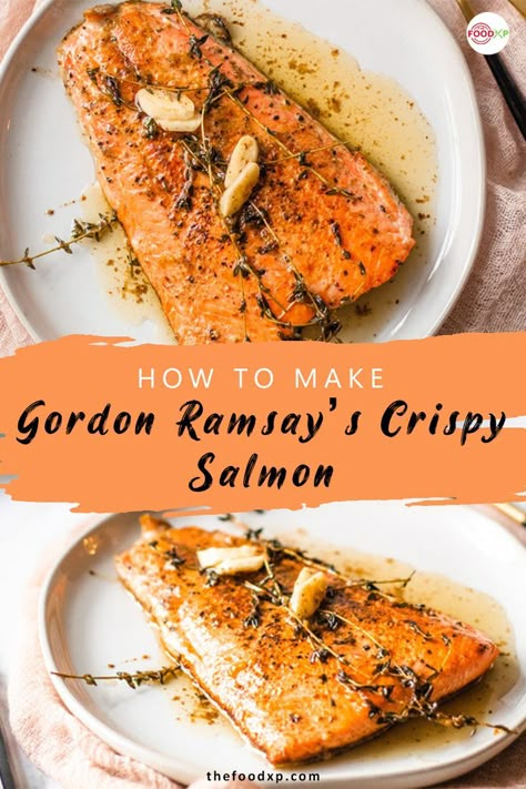 Salmon Recipes Gordon Ramsay, Gordan Ramsey Pfp, Gordon Ramsay Lobster Risotto, Gordon Ramsay Salmon Recipes, Master Chef Recipes Gordon Ramsay, Easy Gordon Ramsay Recipes, Gourmet Salmon Recipes, Chef Ramsey Recipes, Chef Gordon Ramsay Recipes