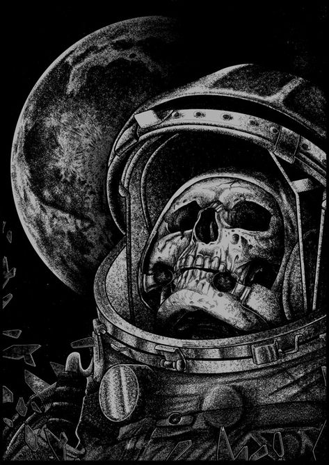 Astronaut Drawing, Black Skull Tattoo, Astronaut Art, Black And White Art Drawing, Spaceship Art, Space Tattoo, Occult Art, Desenho Tattoo, Sketch Inspiration