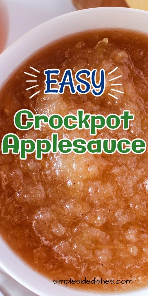 Crock Pot Apple Sauce Recipes, Easy Crock Pot Applesauce, Easy Homemade Applesauce Crockpot, Crockpot Applesauce With Skin, Easy Applesauce Recipes Crock Pots, Crockpot Strawberry Applesauce, Apple Sauce In Crock Pot Easy Recipes, Crockpot Apple Sauce For Canning, Best Crockpot Applesauce Recipe