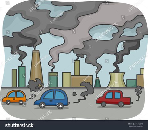 Illustration of Air Pollution #Ad , #Affiliate, #Illustration#Air#Pollution Air Pollution Project, Pollution Pictures, Air Pollution Poster, Pencemaran Air, Pencemaran Udara, Save Water Poster, Planet Map, Water Poster, Poster Drawing