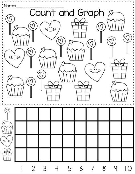 Graph worksheet for kids | Crafts and Worksheets for Preschool,Toddler and Kindergarten Valentine Math Worksheet, Valentine Worksheets, Kindergarten Valentines, Math Valentines, Graphing Worksheets, Graphing Activities, Kindergarten Worksheets Printable, Preschool Valentines, Valentine Activities