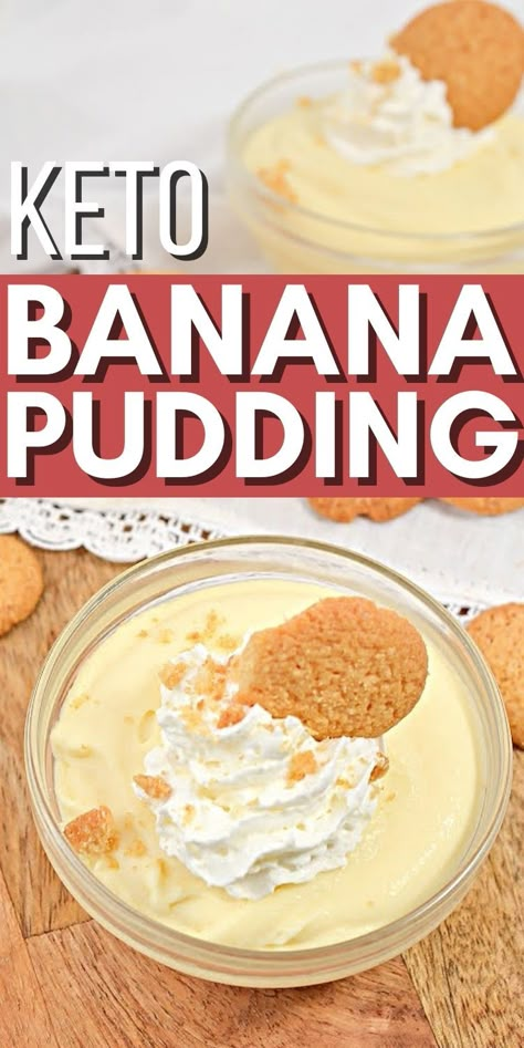 Keto Banana Pudding, Keto Banana, Keto Pudding, Keto Quiche, Good Keto Snacks, Sugar Free Pudding, Breakfast Low Carb, Keto Pancakes, Keto Dessert Easy