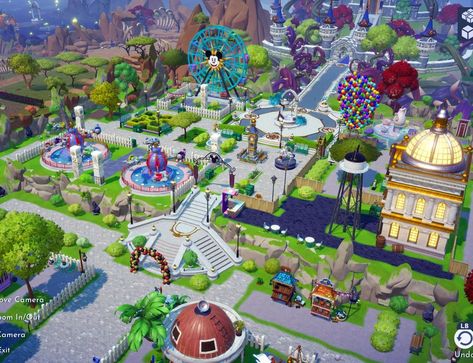 Garrett M. on Instagram: “LoL I made a Disney Park-type land in Dreamlight Valley! . . . . #disneydreamlightvalley #DreamlightValley #disney #videogame #xbox…” Disney Dreamlight Valley Plaza, Dreamlight Valley Plaza, Christmas Village Backdrop, Backdrop Ideas Diy, Dreamland Ideas, Disney Island, Village Backdrop, Beach Disney, Deco Disney