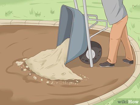 How to Level a Pool: 15 Steps (with Pictures) - wikiHow Above Ground Pool Area Ideas, How To Level Ground For Pool, Leveling Yard For Pool, Installing Above Ground Pool, Pool Rails, Above Ground Pool Steps, Oval Pool, Blow Up Pool, Pool Sand