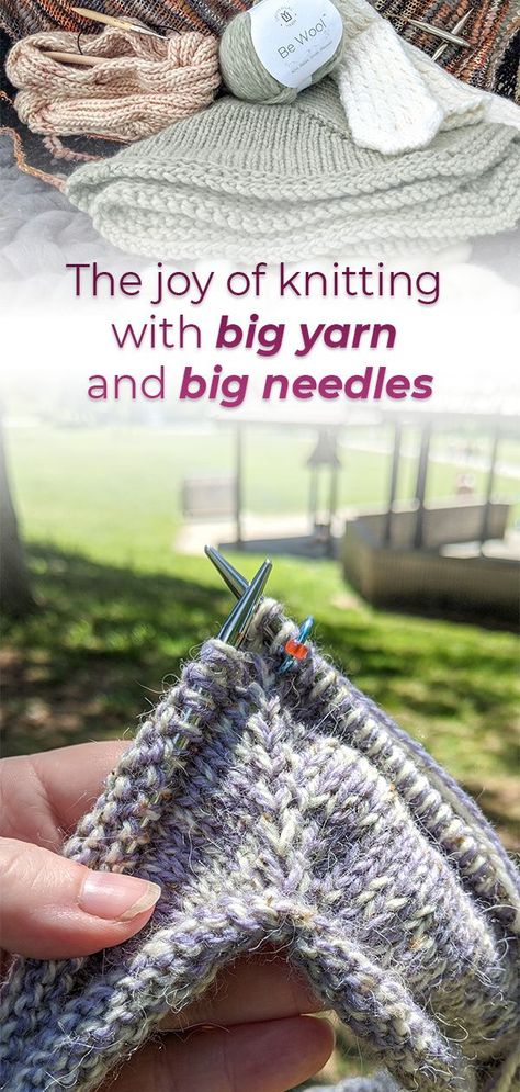 Looking at the definition for bulky, super bulky and jumbo yarns, and exploring the benefits of knitting with bulky yarn 😊#universalyarn  #canadianknitters #handknit Make Yarn Thicker, Size 6 Super Bulky Yarn Projects, Bulky Yarn Knitting Patterns Free, Super Chunky Knit Patterns Free, Bulky Yarn Knitting Patterns, Poncho Knitting Patterns Free, Super Bulky Yarn Patterns, Bulky Yarn Patterns, Super Chunky Knit