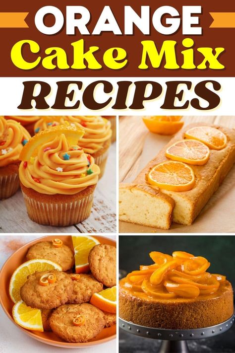 Zesty, fun, and perfect for summer, these orange cake mix recipes are ideal for when you're craving something sweet but don't have much time to spare. Cream Cheese Apple Pie Recipe, Orange Cake Mix Recipes, Fresh Orange Cake, Delicious Orange Cake, Orange Bundt Cake Recipe, Orange Pound Cake Recipe, Orange Cake Easy, Yellow Cake Mix Recipes, Orange Loaf Cake