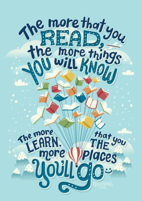 It sounds like a great New Year resolution! Risa Rodil, Library Quotes, Dr. Seuss, Dr Seuss Quotes, Inspirerende Ord, Seuss Quotes, Book Week, Canvas Quotes, Reading Quotes