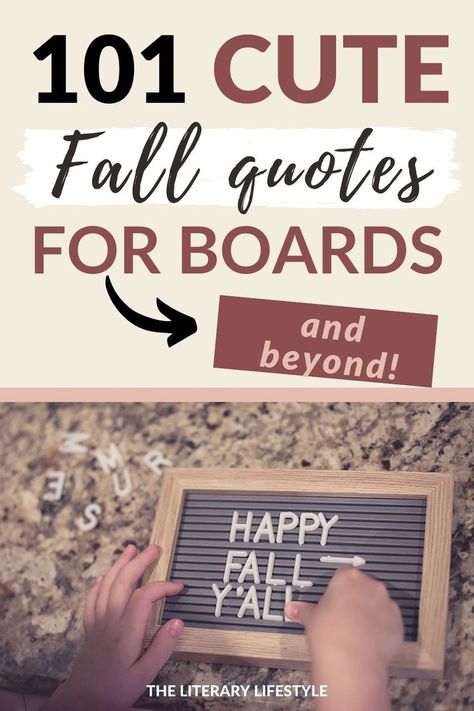 101 Cute Fall Quotes (for a Letter Board & Beyond) Short Fall Quotes, Cute Fall Quotes, Pumpkin Spice Quotes, Spice Quotes, Bulletin Board Sayings, Thanksgiving Chalkboard, Pumpkin Quotes, September Quotes, Letterboard Signs