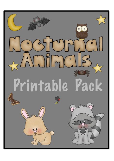 Nocturnal Animals Printable Pack 123H4M.pdf - Google Drive Nocturnal Animals Anchor Chart, Fall Animal Lesson Plan, Nocturnal Animal Crafts For Infants, Free Nocturnal Animals Preschool, Nocturnal Animals Kindergarten Free, Nocturnal Animals Craft Preschool, Prek Nocturnal Animals, Montessori Nocturnal Animals, Nocturnal Animal Activities For Toddlers