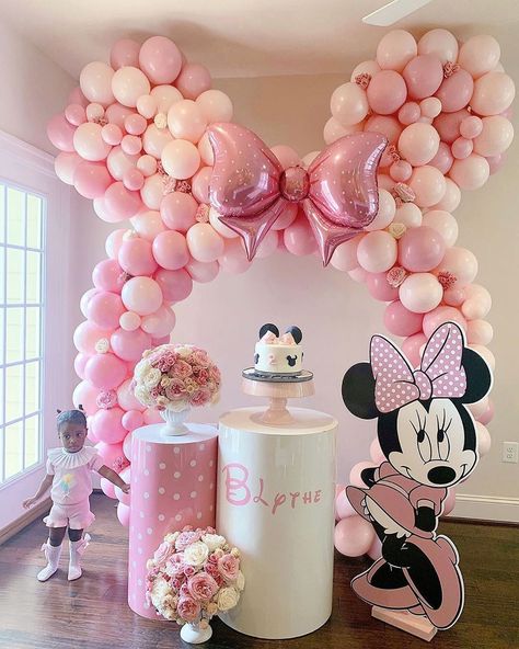 Minnie Mouse Birthday Theme, Minnie Mouse Decorations, Minnie Mouse Theme Party, Minnie Mouse Balloons, Twodles Birthday, Minnie Mouse Birthday Party Decorations, Minnie Mouse First Birthday, Minnie Mouse Birthday Decorations, 2nd Birthday Party For Girl