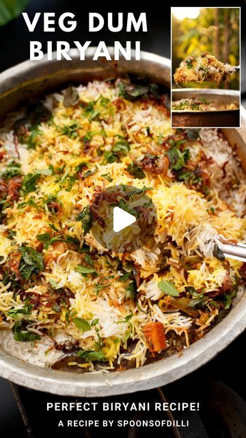 Vegetable Dum Biryani Recipe, Easy Biryani Recipe, Veg Pulao Recipe, Dum Biryani Recipe, Vegetable Pulao Recipe, Vegetable Biryani Recipe, Veg Pulao, Veg Biryani, Indian Rice Recipes