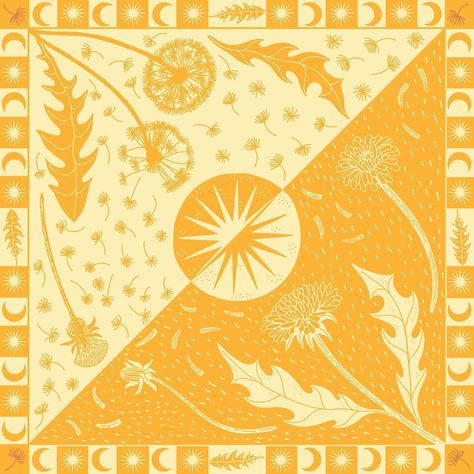 I’m working on a new bandana design featuring dandelions (bandandelion, anyone??). But I’m having an impossible time narrowing down the color options. Which is your favorite??? . . . #dandelion #bandanadesign #colorchoice #helpme Dandelion Pattern, Pro Create, Bandana Design, Color Choices, Dandelion, Color Options, Illustrations, Yellow, Pattern