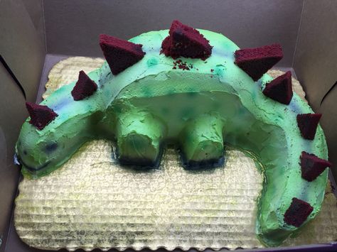 Stegosaurus cake Stegasorus Dinosaur Cake, Stegasorus Cake, Stegosaurus Cake, Dinosaur Cake, Dino Party, Dinosaur Birthday, Bday Party, 3rd Birthday, Cake Pops