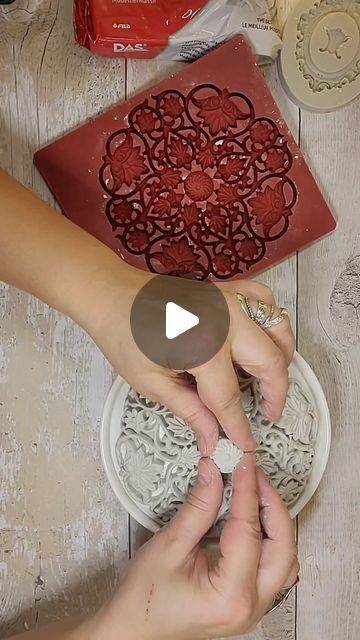 DAS clay on Instagram: "Today we propose you an ethnic-style creation.

The elaborate decorations were made with #DAS, our air-drying modelling clay that doesn't need any need for baking. DAS lends itself to many different processing techniques and can also be used with moulds, just as @love_shabby_chic shows in this video!

Oggi vi proponiamo una creazione dallo stile etnico.

Le elaborate decorazioni sono state realizzate con #DAS, la nostra pasta da modellare che indurisce all’aria senza bisogno di cottura. DAS si presta a tante diverse tecniche di lavorazione e può essere utilizzato anche con degli stampi, proprio come mostra @love_shabby_chic in questo video!

#clay #DASclay #DASBianco #DASWhite #filagroup #claydesign #modellingclay #airdryclay #pastadamodellare #creatività #creativit Das Clay, Air Dry Modeling Clay, Modelling Clay, Modeling Clay, Ethnic Style, Ethnic Fashion, Air Dry, Shabby Chic, Baking