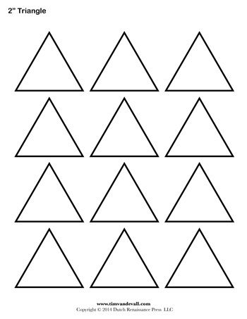 A printable triangle template sheet. Toddler Printables, Triangle Template, Isosceles Triangle, Printable Shapes, Applique Letters, English Paper Piecing Quilts, Shape Templates, Paper Piecing Quilts, Paper Piecing Patterns