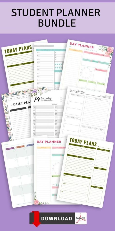 Student Planner Bundle, Planner Notes businessplannertemplate courseplanner #halfhourplanner #mealplannersheets🎋. Subject Planner, Aesthetic Agenda, Homeschool Student Planner, Study Planner Printable Free, Weekly Academic Planner, Diy Planner Notebook Layout, Planner Design Layout, Student Weekly Planner, Notebook Layout