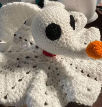 Zero Crochet Pattern, Zero Ghost Dog, Dog Crochet Pattern, Dog Crochet, Lovey Pattern, Crochet Lovey, Nightmare Before Christmas Halloween, Ghost Dog, I Love This Yarn