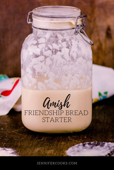 Potato Flake Amish Friendship Bread Starter | Jennifer Cooks Amish Bread Starter, Amish Friendship Bread Starter Recipes, Friendship Bread Recipe, Friendship Bread Starter, Amish Bread, Amish Friendship Bread, Yeast Starter, Sourdough Bread Starter, Dough Starter