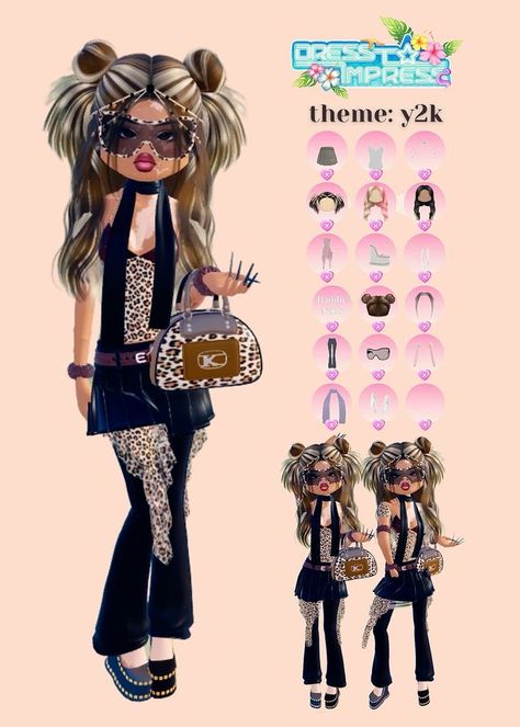 Y2k Outfits Dress Code, Dress To Impress Outfit Ideas Theme Fashion Designer, Y2k Fashion Dress To Impress, Dress To Impress Roblox Y2k, Dress To Impress Fav Aesthetic Theme, Dress To Impress Outfits With Items, Y2k Dti Outfit, Y2k Outfits Dress To Impress, Dress To Impress Fav Aesthetic